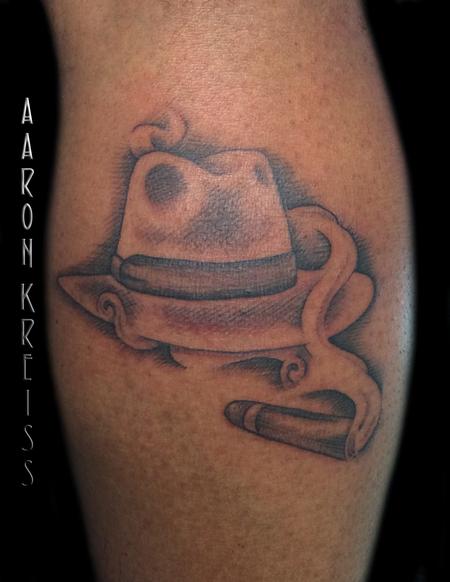 Tattoos - Hat and Cigar tattoo - 103619